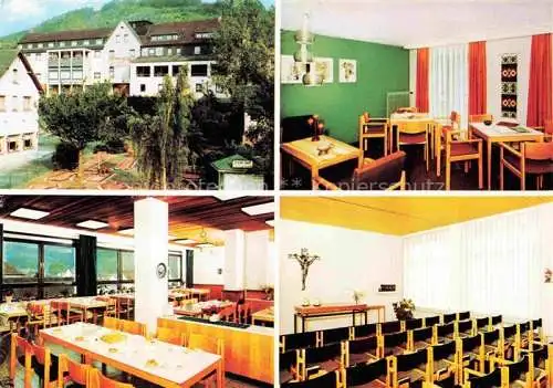 AK / Ansichtskarte Rossbach Wied Erholungsheim Wiedparle Gastraeume Hauskapelle