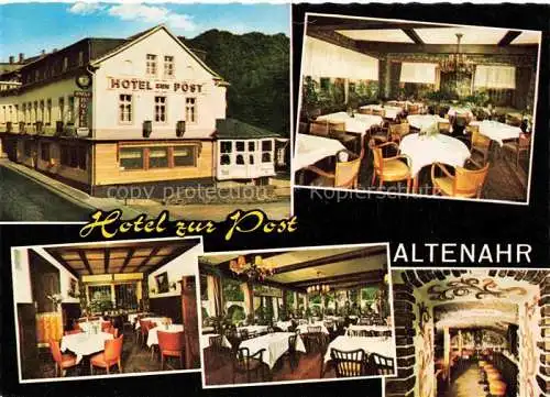 AK / Ansichtskarte Altenahr Hotel zur Post Gastraeume