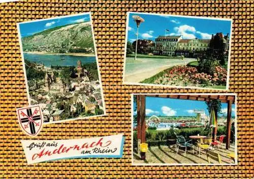 AK / Ansichtskarte Andernach Rhein Anlagen Terrasse Rheinpartie