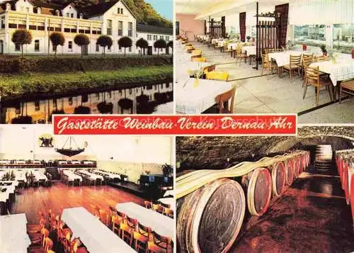 AK / Ansichtskarte Dernau Ahr Ahrweiler Rheinland-Pfalz Gaststaette Weinbau Verein Gastraeume Weinkeller