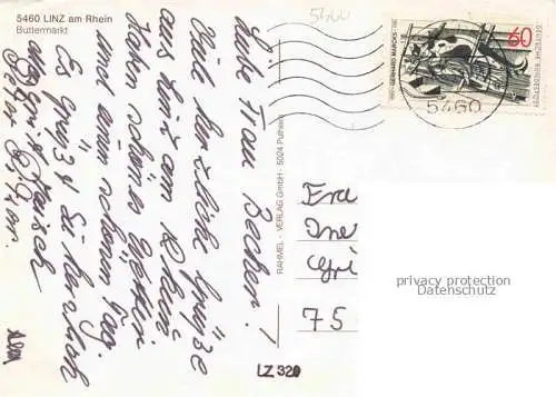 AK / Ansichtskarte Linz Rhein Rheinland-Pfalz Buttermarkt