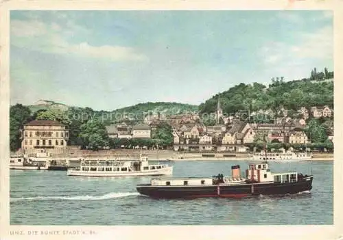 AK / Ansichtskarte Linz Rhein Rheinland-Pfalz Rheinpartie Rheindampfer