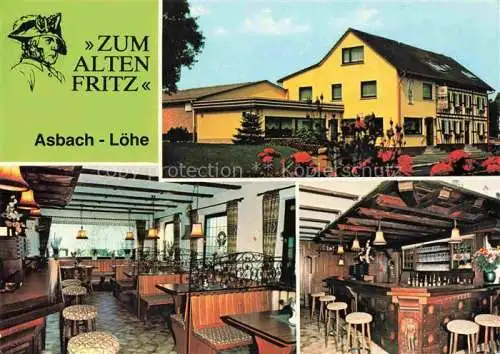 AK / Ansichtskarte Loehe Linz Rhein Zum Alten Fritz Gastraum Bar