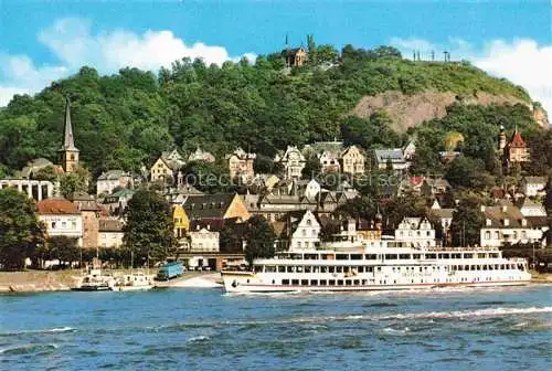 AK / Ansichtskarte Linz Rhein Rheinland-Pfalz Rheinpartie Fahrgastschiff