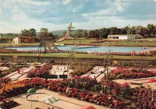 AK / Ansichtskarte NEUWIED Rhein Strandbad mit Kleingolfplatz