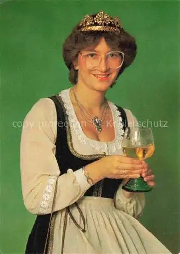 AK / Ansichtskarte Leutesdorf Rhein Neuwied Rheinland-Pfalz Anne Paas Weinkoenigin 1983
