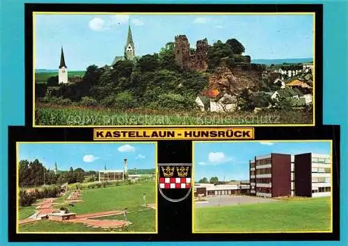 AK / Ansichtskarte Kastellaun Hunsrueck Hotel Bentz Minigolf Schlossruine Kirchen