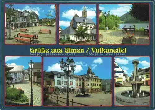 AK / Ansichtskarte Ulmen Orts und Teilansichten Brunnen Stadtplatz