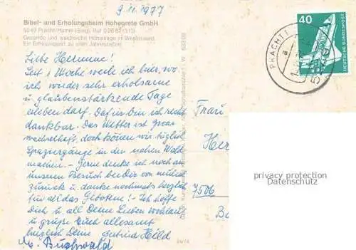 AK / Ansichtskarte Pracht Hamm Sieg Altenkirchen Westerwald Bibel und Erholungsheim Hohegrete