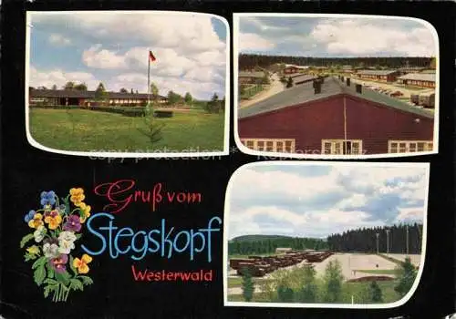 AK / Ansichtskarte Stegskopf Betzdorf Sieg Westerwald Kaserne Panorama