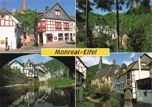 AK / Ansichtskarte Monreal Eifel Cafe Brixius Eck Fachwerkhaeuser Details