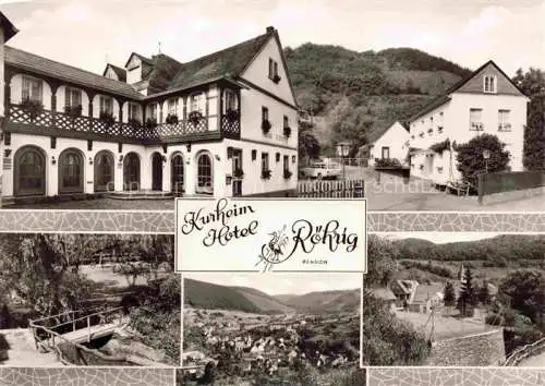 AK / Ansichtskarte Kastellaun Hunsrueck Kurheim Hotel Roehrig Teilansichten Panorama