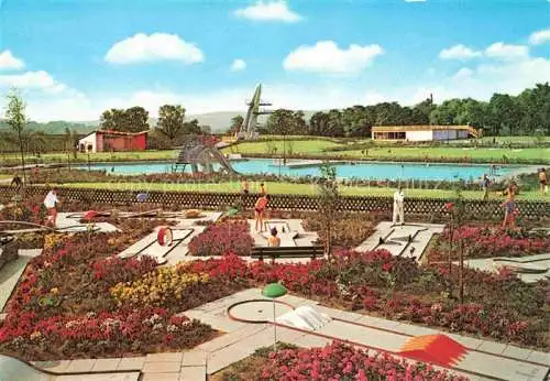AK / Ansichtskarte NEUWIED Rhein Schwimmbad mit Minigolfplatz