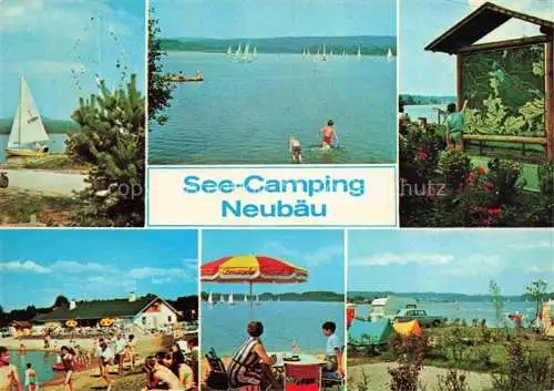 AK / Ansichtskarte Neubaeu am See Roding Bayern See Camping Strandpartien