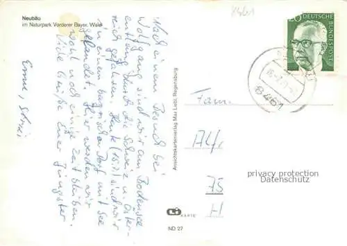 AK / Ansichtskarte Neubaeu am See Roding Bayern See Camping Strandpartien