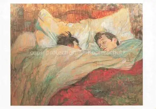 AK / Ansichtskarte LAUTREC TOULOUSE-LAUTREC Henri de (1864-1901) Kuenstlerkarte Dans le Lit 