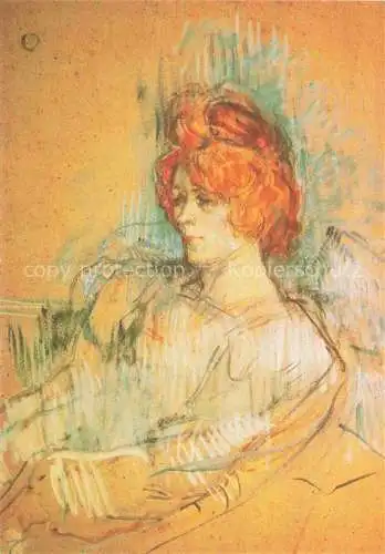 AK / Ansichtskarte LAUTREC TOULOUSE-LAUTREC Henri de (1864-1901) Kuenstlerkarte Femme assise 