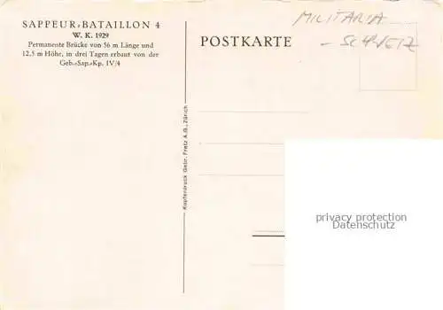 AK / Ansichtskarte Militaria Schweiz Sappeur Bataillon 