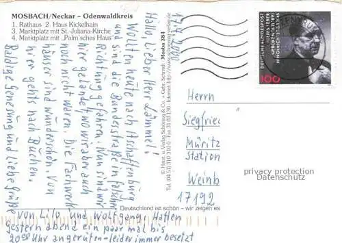 AK / Ansichtskarte Chronik-AK Mosbach Neckar Odenwaldkreis 
