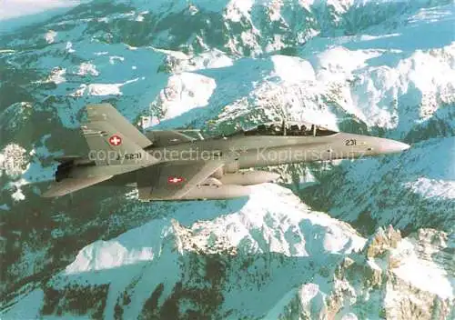 AK / Ansichtskarte Flugzeuge Militaria Hornet J-5231 St. Louis USA Emmen Schweiz