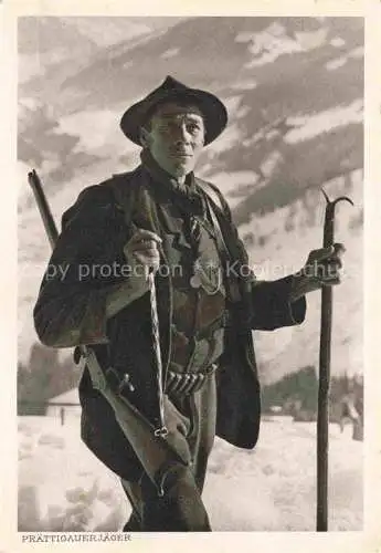 AK / Ansichtskarte Jagd Chasse Hunting Praettigauerjaeger