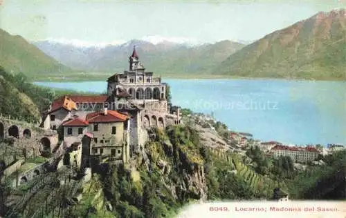 AK / Ansichtskarte LOCARNO_Lago_Maggiore_TI Madonna del Sasso 