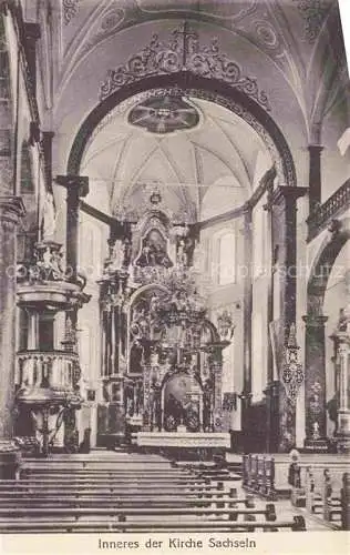 AK / Ansichtskarte Sachseln_OW Inneres der Kirche Sachseln OW
