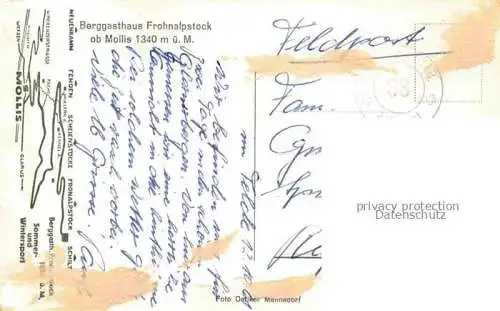 AK / Ansichtskarte Mollis_GL Berggasthaus Frohnalpstock 