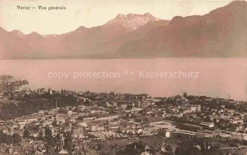 AK / Ansichtskarte VEVEY_VD Vue generale Vevey_VD