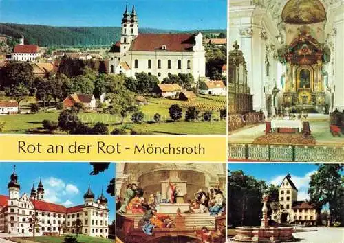 AK / Ansichtskarte Rot Rot Praemonstratenser Reichsabtei Inneres Details Brunnen