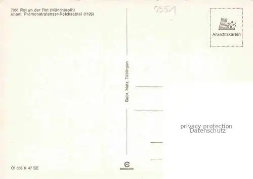 AK / Ansichtskarte Rot Rot Praemonstratenser Reichsabtei Inneres Details Brunnen