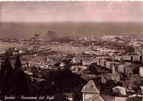 AK / Ansichtskarte GENOVA Genua Liguria IT Panorama dal Righi