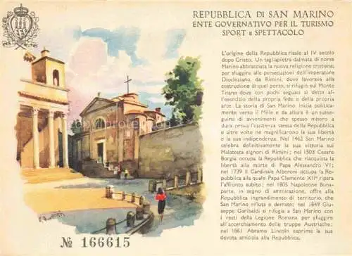 AK / Ansichtskarte Repubblica di San Marino Ente Governativo per il Turismo Sport Spettacolo