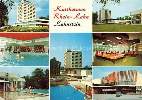 AK / Ansichtskarte Lahnstein Kurthermen Rhein Lahn Hallenbad Freibad Teilansichten