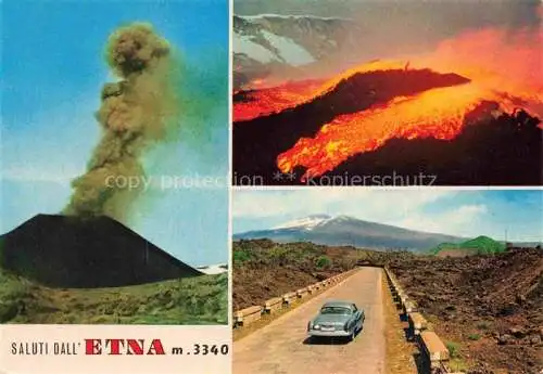 AK / Ansichtskarte Etna  Catania Sicilia Vulcano IT Vulkanaktivitaeten Panorama