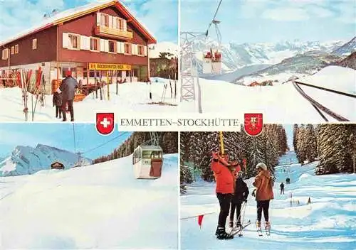 AK / Ansichtskarte Emmetten_Nidwalden_NW Stockhuette Seilbahn Skilift 