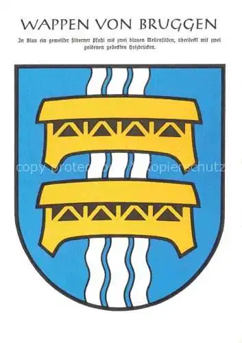 AK / Ansichtskarte Bruggen__SG Stadtwappen 