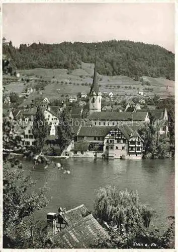 AK / Ansichtskarte Stein_Rhein_Stein_am_Rhein_SH Panorama Kirche 