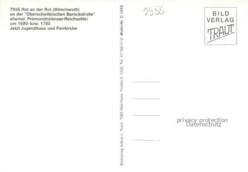AK / Ansichtskarte Rot Rot Praemonstratenser Reichsabtei Jugendhaus und Pfarrkirche