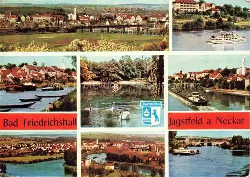 AK / Ansichtskarte Jagstfeld Bad Friedrichshall BW Teilansichten Partien am Neckar