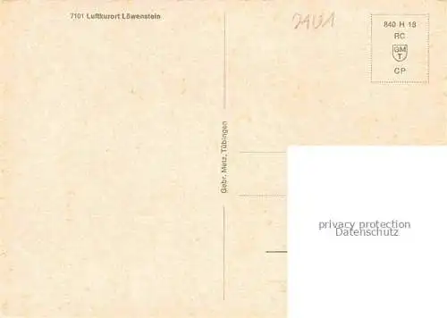 AK / Ansichtskarte Loewenstein Heilbronn BW Panorama Luftkurort