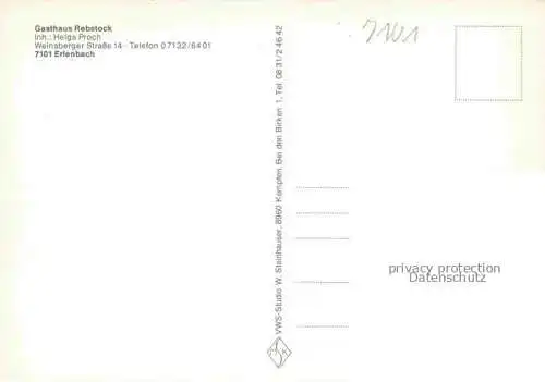 AK / Ansichtskarte Erlenbach Heilbronn Gasthaus Rebstock