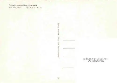 AK / Ansichtskarte Oedheim Kocher BW Freizeitzentrum Hirschfeld-Park