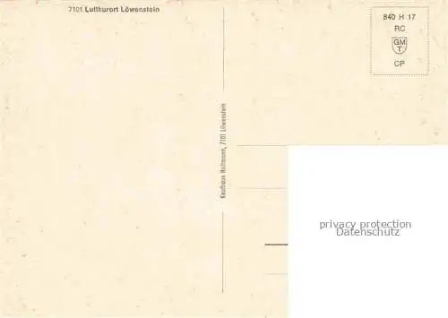 AK / Ansichtskarte Loewenstein Heilbronn BW Panorama Luftkurort