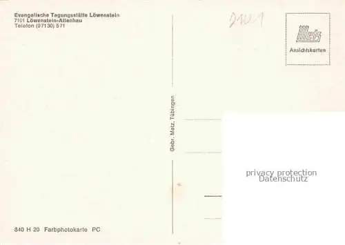 AK / Ansichtskarte Altenhau Loewenstein Evangelische Tagungsstaette Loewenstein Kinderspielplatz
