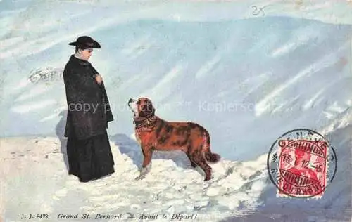 AK / Ansichtskarte Bernhardiner Hunde dogs chiens Grand St. Bernard 