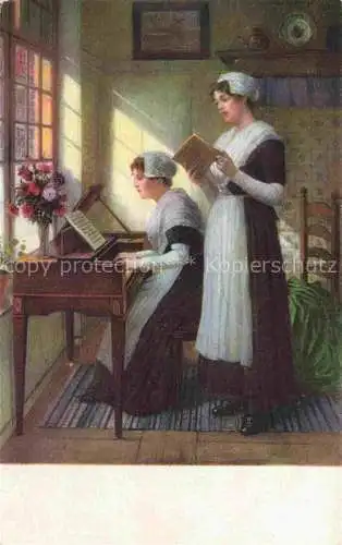 AK / Ansichtskarte Piano Klavier-- Frauen