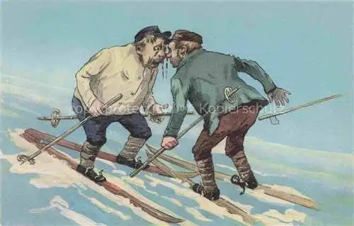 AK / Ansichtskarte Wintersport Schlitten 