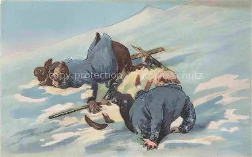 AK / Ansichtskarte Wintersport Schlitten