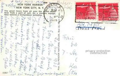 AK / Ansichtskarte Dampfer Oceanliner New York City USA